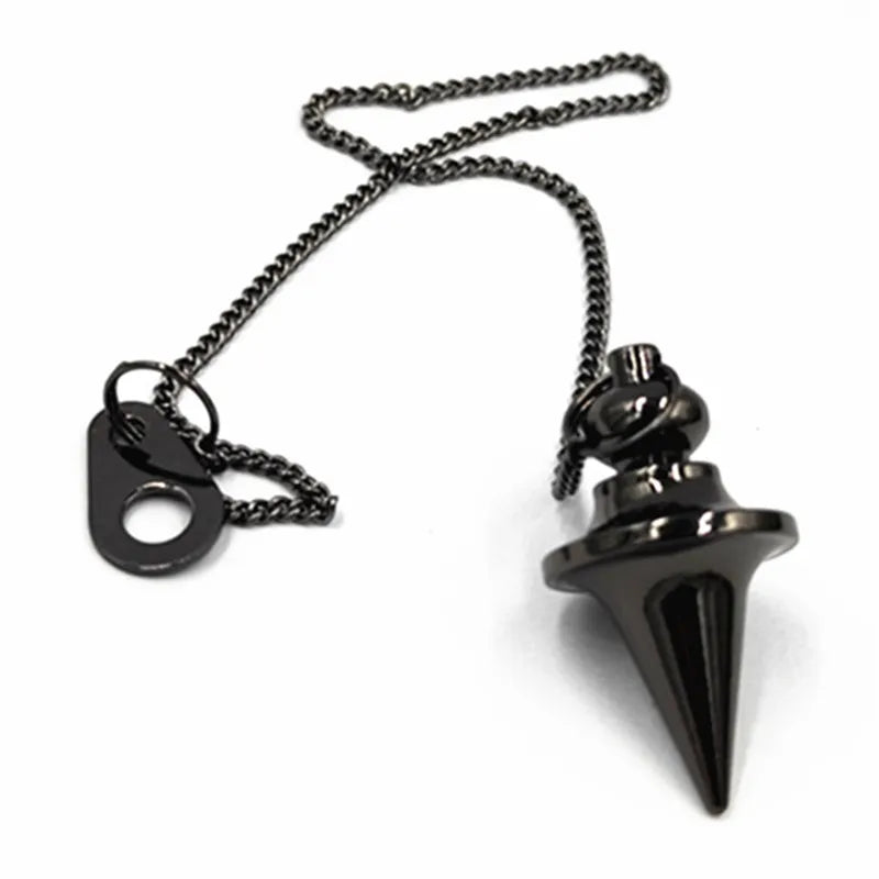 Reiki Pendule De Pendant Men Healing Pyramid Spiritual Pendulums for Dowsing Meatl Charms Chakra Amulet