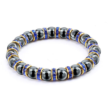 New Men Woman Classic Hematite Beads Bracelet Beaded Black Yoga Mantra Prayer Beads Buddha Bracelet for Women and Men's Jewelry