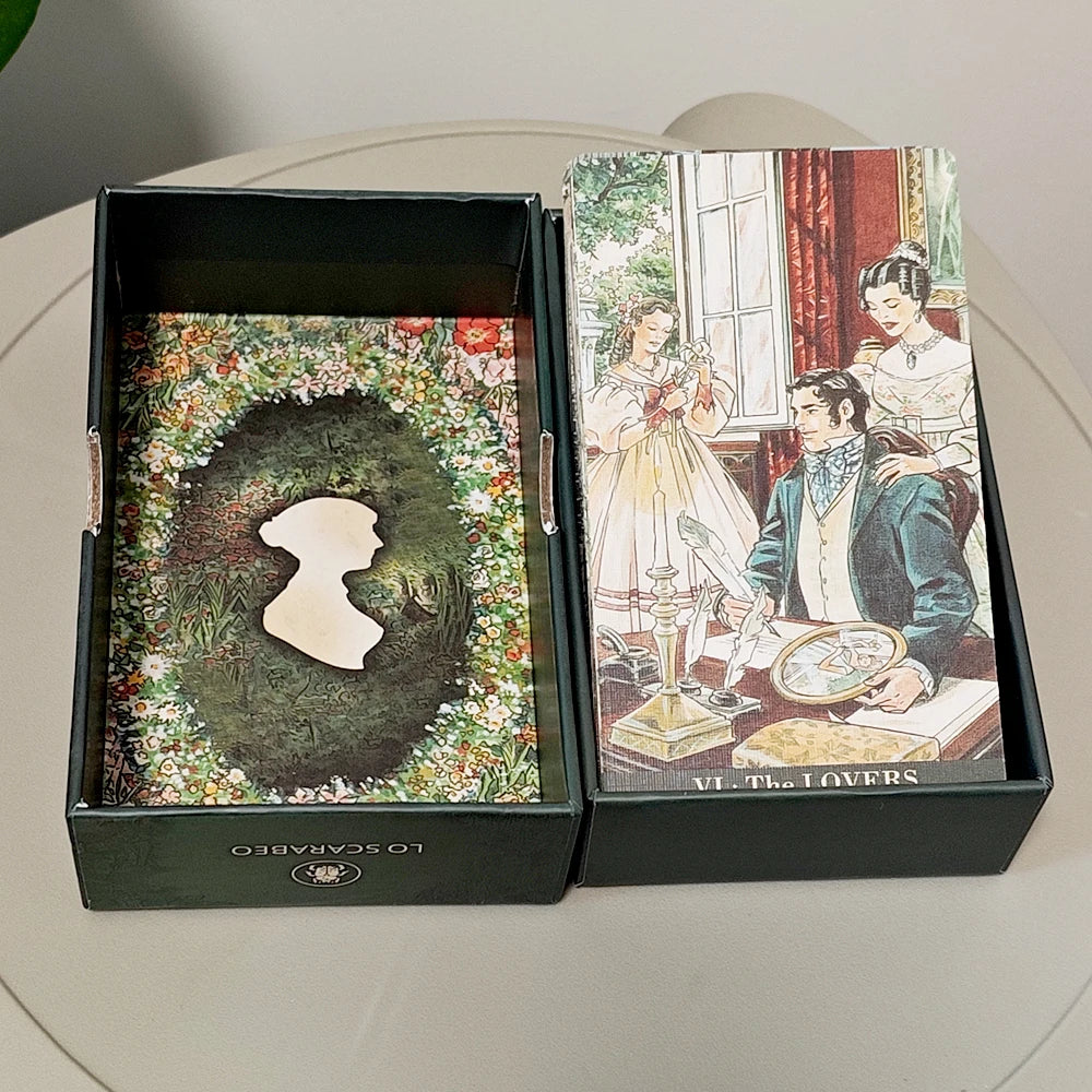 Jane Austen Tarot in Rigid Box - A Regency Romance Divination Deck for Literature Lovers 12*7cm, 78-Card Deck