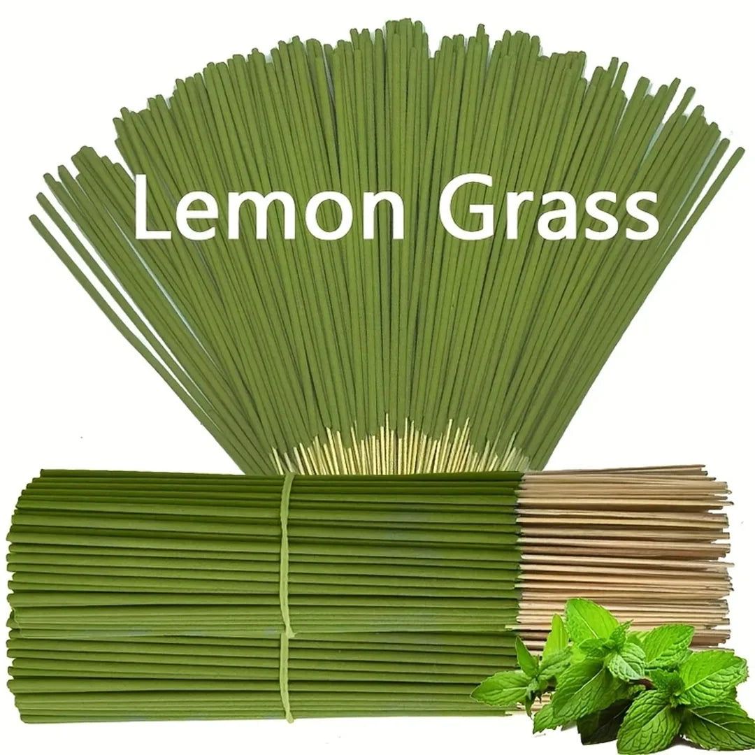 Extended Burning Time Lemongrass Oil Lemongrass Stick - 45 Minutes Burn Time, Artificial Wood Summer Scent, Suitable for Home, Camping, Yard, Pool and Outdoor Activities - Air Purification and Relaxation, Holiday Decoration (