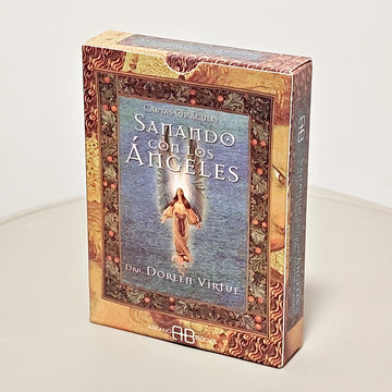Healing with The Angels Oracle Deck in Spanish Language 10.5*7.5cm 44 Oracle Cards