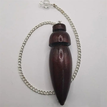 Natural Wooden Pendulum for Dowsing Divination Cone Egyptian Wood Pendulums with Witness Reiki Dowser Spiritual Pendulos X087
