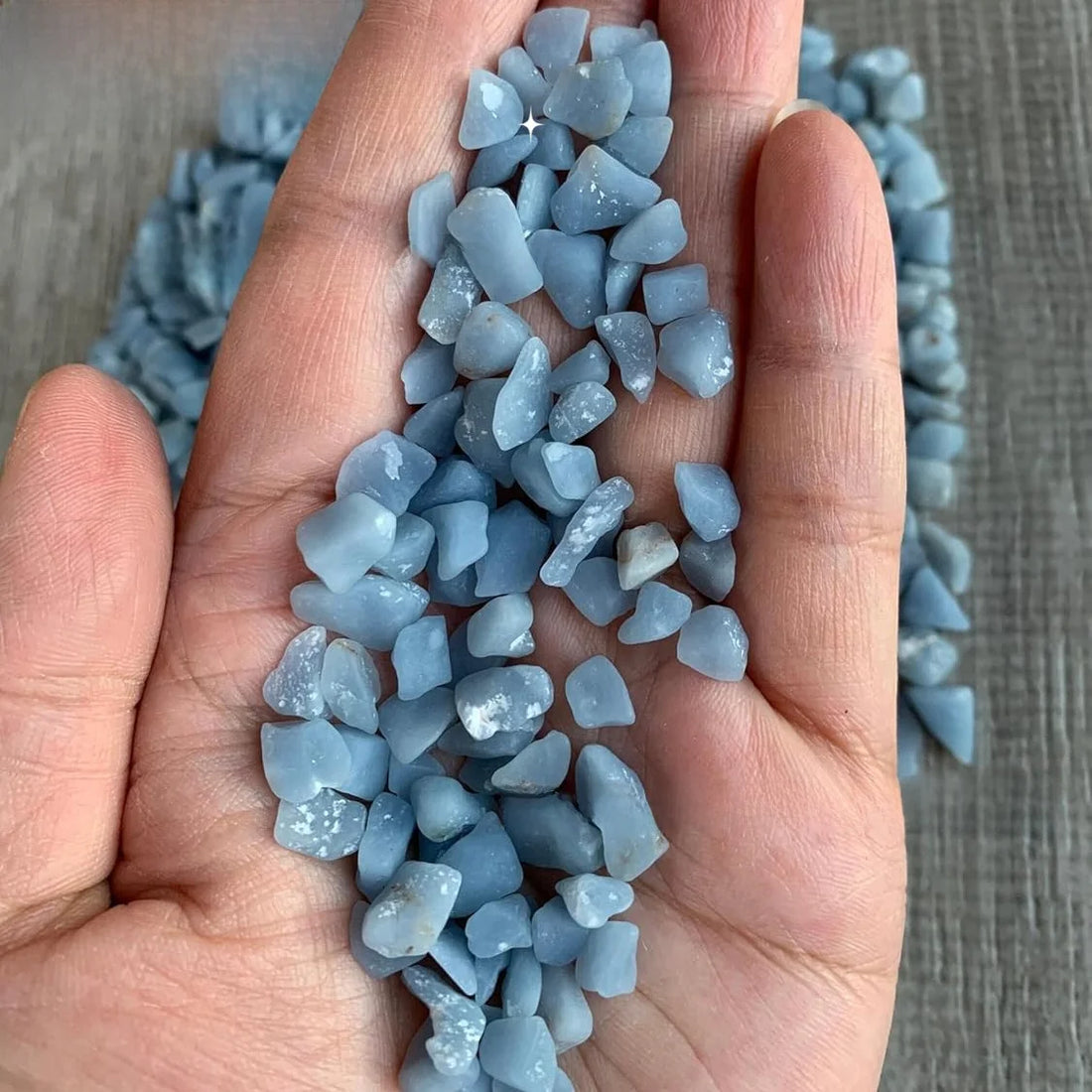 Blue Angel Stone Small Particle Aquarium Plant Pot Bottom Dressing Decorative Stones Natural Irregular Shape Modern Simplicity