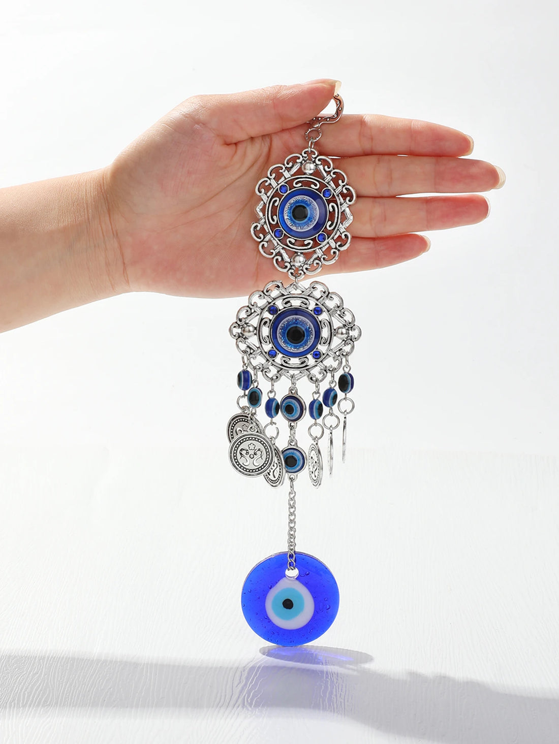 Evil Eye Hanging Wall Decor Gothic Spring Hanging Ornament Mental Wall Art Garden Decoration Outdoor Home Decoration Accessories