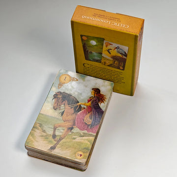 Celtic Lenormand Deck 9*6cm 45 Pcs Lenormand Cards Colorful Artwork Printed on 350GSM Double-embossed Cardstock
