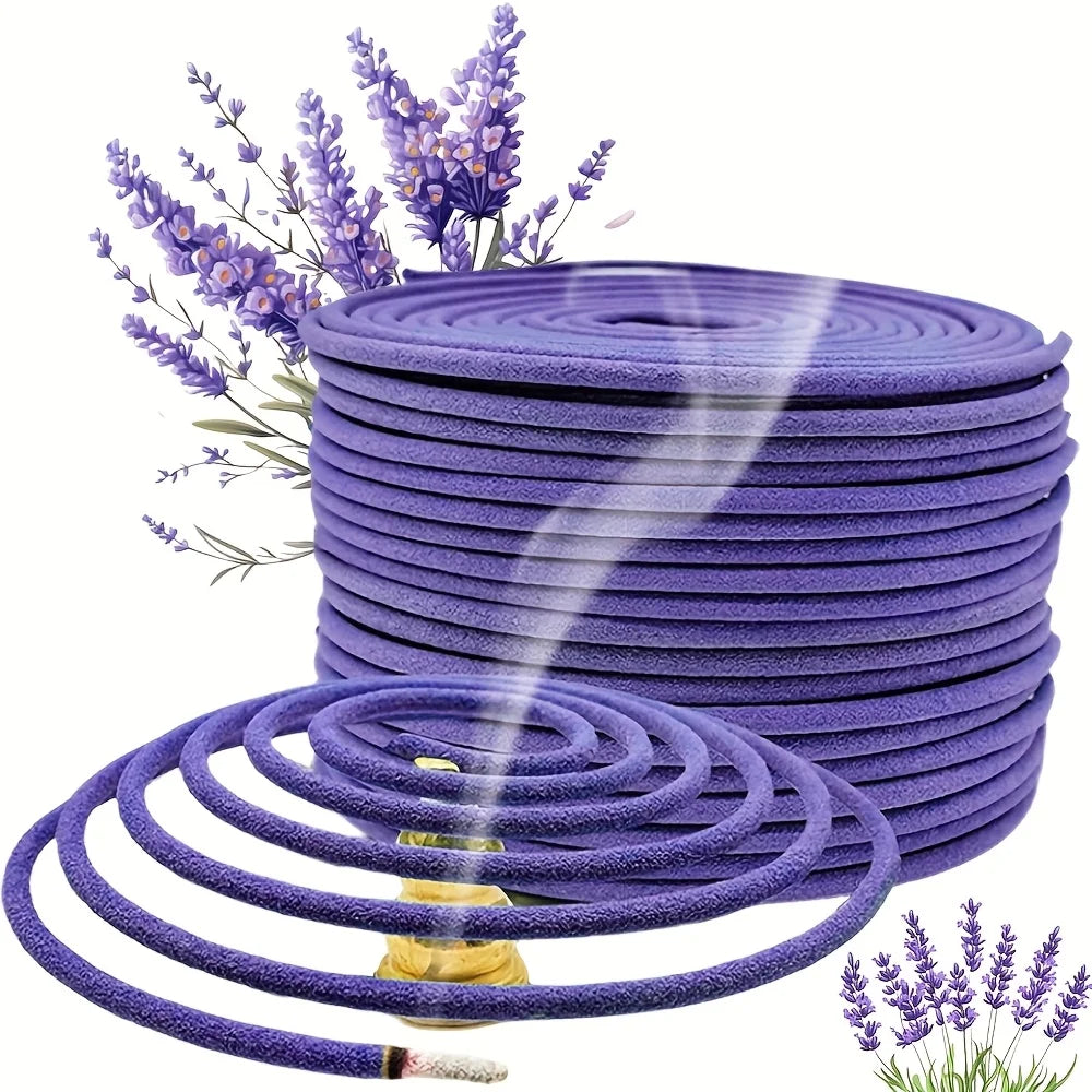 Hundred Days Flower Aromatherapy Roll - 20/40/60/80 Natural Spirals |   Long Burning (4 Hours) |   Great for Patio, Balcony, Pool, Camping and Garden |   Perfect Summer Gift and Home Decor,Outdoor Aromatherapy Roll