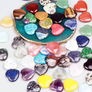 Heart shaped crystal gemstone, palm naturally polished love shaped Stone, spiritual energy balance meditation gift