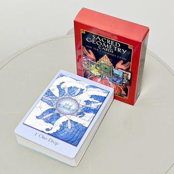 Sacred Geometry Cards for The Visionary Path 64 Pcs Oracle Cards Integrating Math, Science, and Spirituality 10.4*7.3cm