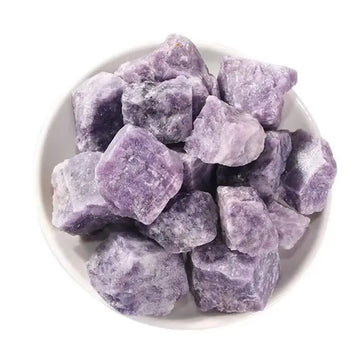 Natural Purple Lepidolite Reiki Healing Quartz Rough Rare Stone Mineral Specimen Home Decor
