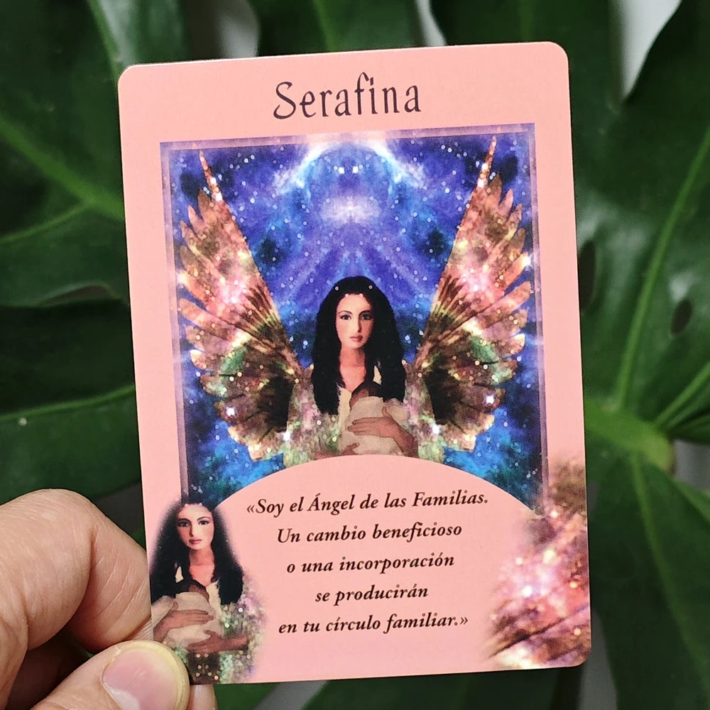 44 Pcs Oracle Cards Messages From Your Angels 10.4*7.3cm - What Your Angels Want You To Know Cards In Spanish Language