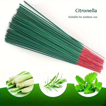 60pcs lemongrass sticks, high fragrance, suitable for home, courtyard, outdoor, picnic, fishing. Each natural stick burns for ab
