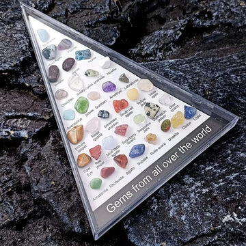 36/32 Assorted Natural Gem Sets NEW Crystal Rock Collection Natural Crystal Stones Mineral Rock Specimen Reiki Healing