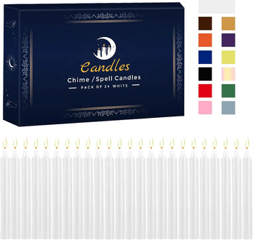 24 Pcs 4* 0.5in (10.2*1.2cm) White Small Rod Wax, Drip-Free, Smoke-Free and Fragrance-Free Household Dinner Candles, Hand-Pulled, High-Quality, Suitable for All Places, Various Holidays.