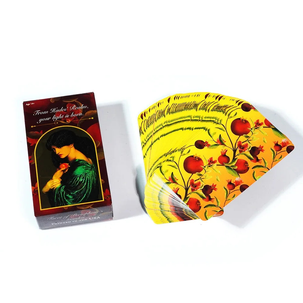 10.3*6 Cm Tarot of Persephone's Garden A Fine Art Tarot Deck Dedicated To The Queen of The Underworld RWS 78 Tarot Cards