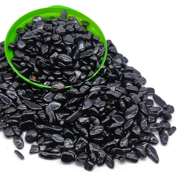 Black Tourmaline Natural Irregular Tumbled Crystals Chip Ore Reiki Healing Energy Quartz Gems for Aquarium Fish Tank Home Decor