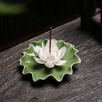 1 set of 4 optional, pure hand-plug Lotus Line incense stand, Yoga Home ornaments andle aromattherapy stove incense stand psycho