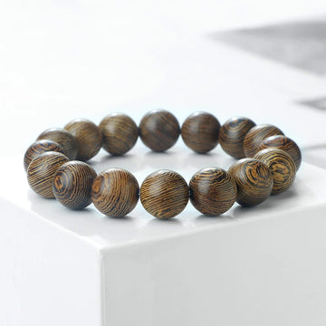6 8 10 12mm Wooden Bead Bracelet Original Wing Wood Stretch Bangles Vingate Tibetan Buddhist Rosary Prayer Jewelry for Women Men
