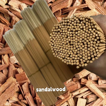 Extended Natural Sandalwood Incense Sticks - 45 Minute Burn Time, Artificial Wood Summer Scent, Suitable for Home, Camping, Yard, Pool and Outdoor Activities - Air Purification and Relaxation, Holiday Decoration (Halloween/Ch