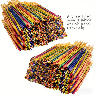 Wholesale Multi-Colored and Multi-Scented Incense Sticks - White Sage~Lavender~Rose~Lemongrass and Jasmine Various Scents |   Long-Lasting Home Air Purification Fragrance |   Christmas Gifts, Wholesale Options: 45/90/180/360