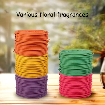 40-Pack Multicolor Spiral Incense Sticks, Rattan Coil Incense for Home, Bathroom Purification, Sleep, Yoga, Meditation, Relaxati