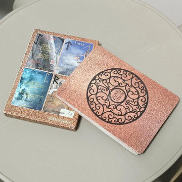 Ancient Wisdom Runes Deck 10.4*7.3cm 25 Pcs Runes Cards with Upright and Reversed Meanings