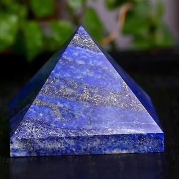 Natural Lapis Lazuli Pyramid Crystal stones Chafen Quartz Wand Healing Home Decoration Accessories  30mm