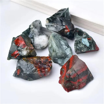Natural High Quality African Bloodstone Minerals Raw Stone Crystal Healing Stone Rough Stone Bulk  Crystals Gemstone for Decor