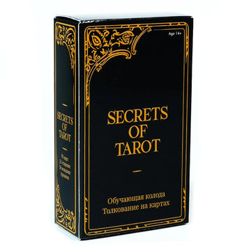 78 Pcs Secrets of Tarot 10.3*6 Cm Classic Rider Waite Tarot Cards with Guidebook for Beginners In Russian Language