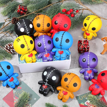 4.7 Inches Voodoo Dolls Squishies Ghost Doll Halloween Kawaii Soft Slow Rising Scented Squishies Stress Relief Kids Gift Dolls