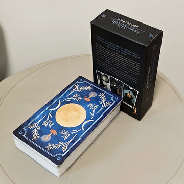Seasons of The Witch: Winter Tarot Deck, A Journey Through Yule and Imbolc 12*7cm 78 Cards Printed on Double-embossed Cardstock