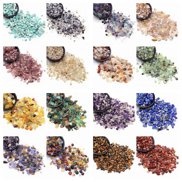 Natural Stones Gravel Crystals Chip Quartz Minerals Reiki Healing Tumbled Agate Specimen Collection Gemstone Home Aquarium Decor