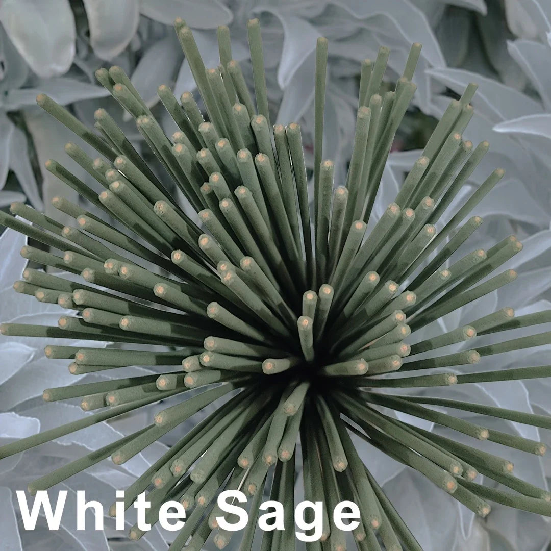 20/50 White Sage Incense Sticks, 8.66inch , Suitable for Yoga and Meditation, Purifies the Mind and Eliminates Negative Energy