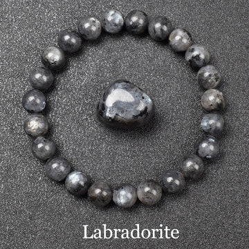 Natural Black Labradorite Beads Bracelet Men Women Real Original Labrador Black Stone Bracelets Made of Natural Stone Jewelry