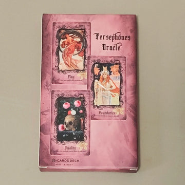 22 Pcs Oracle Cards Persephone Oracle Cards Shadow Work Goddess Deck 12*7cm