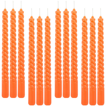 12 pieces of 10-inch spiral rod wax, festival candles, celebration activities, burning time of more than 10 hours, smokeless and