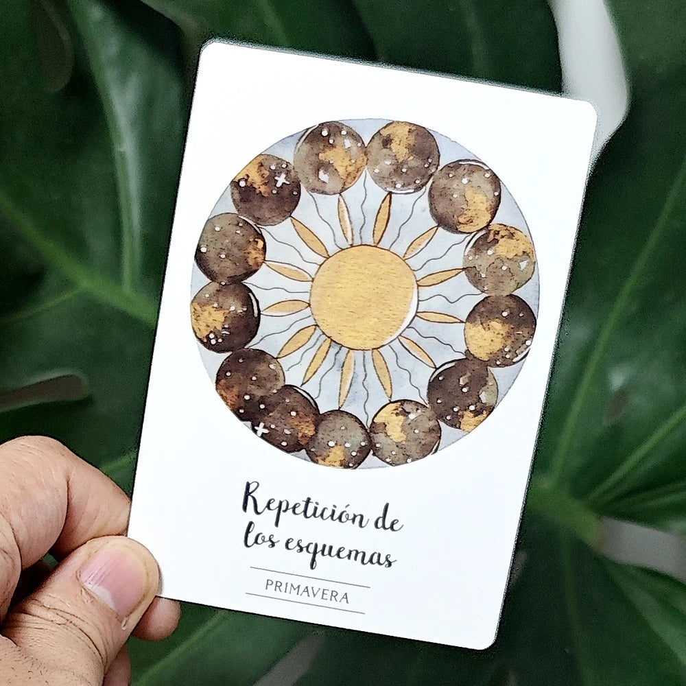 Romantic Love Oracle Deck In Spanish Language 42 Pcs Heart Chakra Oracle Cards 10.5*7.5cm
