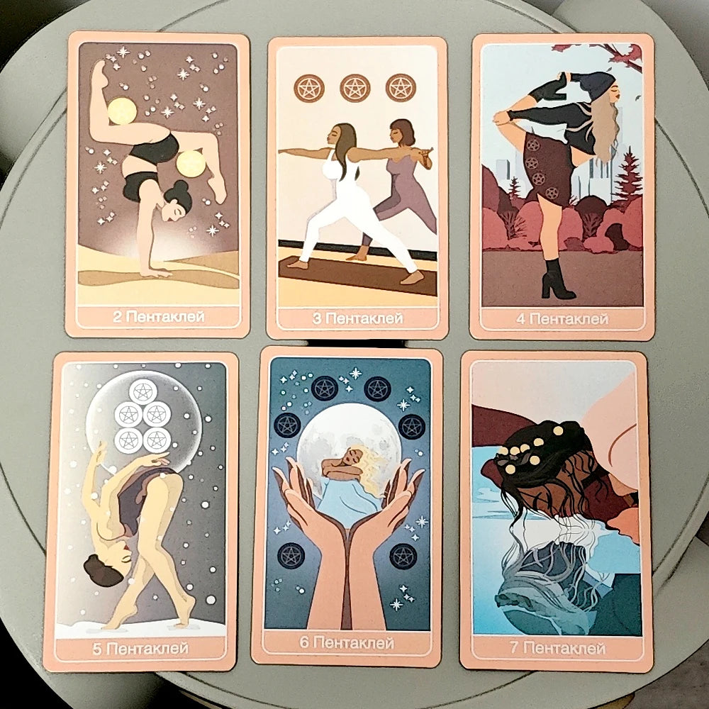 10.3*6cm Inner Light Tarot Deck In Russian Language 78 Pcs Tarot Cards Connect To The Radiant Light Inside Yourself