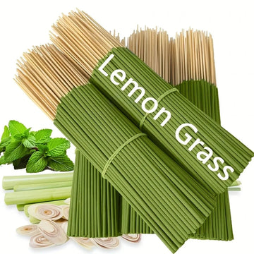 Extended Burning Time Lemongrass Oil Lemongrass Stick - 45 Minutes Burn Time, Artificial Wood Summer Scent, Suitable for Home, Camping, Yard, Pool and Outdoor Activities - Air Purification and Relaxation, Holiday Decoration (