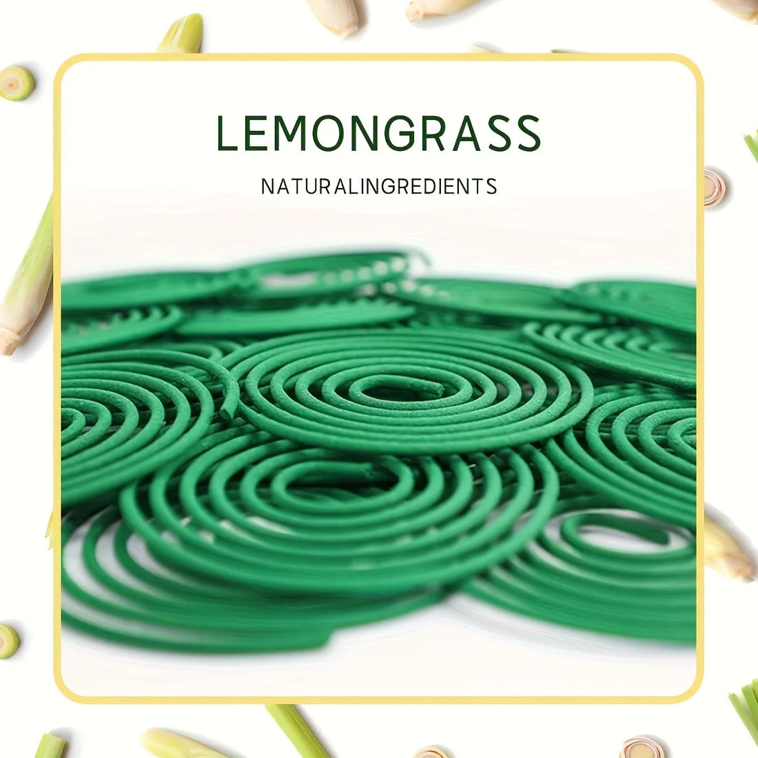 22/42/72 Piece Lemongrass Essential Oil Coil for Outdoor Use - Lemongrass, Rosemary, Mint Aromatherapy - 3-4 Hours Burning Time - Great for Swimming Pool, Terrace, Porch, Deckboard, Camping and Hiking, Camping Accessories | S