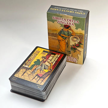 Gypsy Oracle Deck English and Spanish Edition 52 Pcs Oracle Cards Printed on 350GSM Double-embossed Cardstock - 9*6cm
