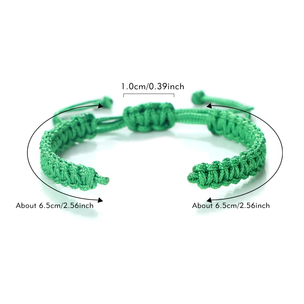 Handmade Nylon Rope Braided Bracelet Semi-Finished Products for Jewelry DIY Making Adjuatble Accessories