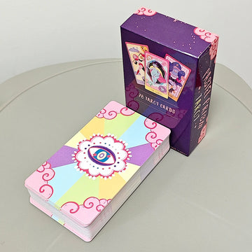 Pastel Prism Tarot Deck 78 Pcs Tarot Cards Imbued with The Soothing Tones of A Pink and Sky-blue Color Palette - 10.3*6cm