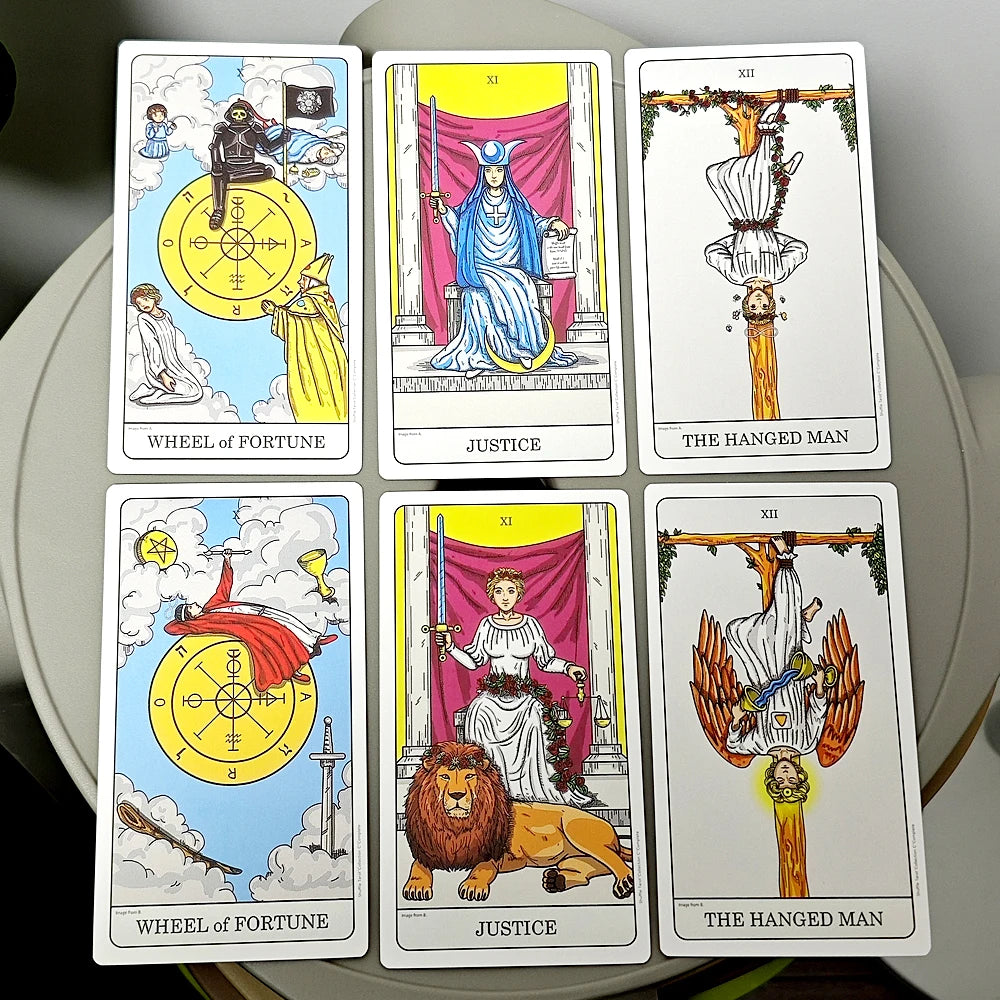 Shuffle Tarot 12*7cm Collection C (Complete A&B 116cards with Silver Gilded Edges) Shuffled World of RWS Tarot Deck In Rigid Box