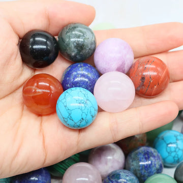 20mm Natural Colorful Cat Eye Healing Crystal Sphere Energy Quartz Polished Ball Stone Specimen Home Office Decoration Wholesale