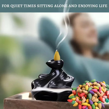 48/99/199 Pieces of Natural Backflow Incense Cones |   9 Types of Natural Fragrance |   Cleanse the Body and Mind |   Suitable for Meditation, Relaxation, and Holiday Gifts |   Simple and Elegant Packaging |   Multi-Scent Set