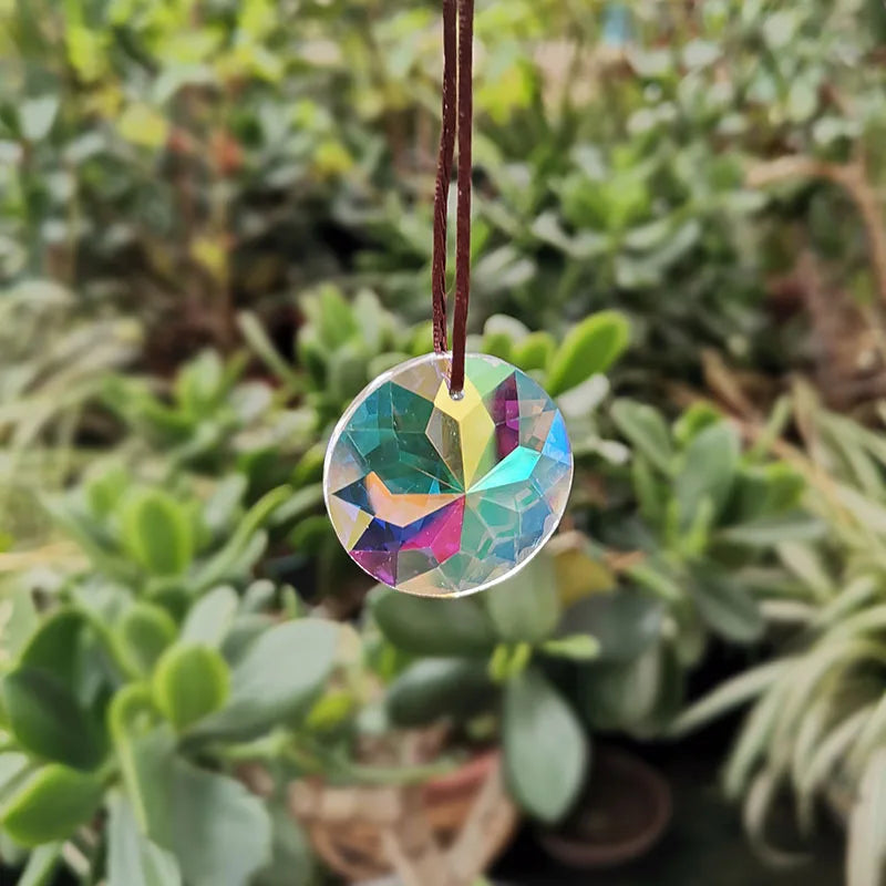 5/10pc 30mm Crystall Suncatcher Sunflower Chandelier Prism Glass Hanging Pendant Faceted Home Wedding Window Decor Figurine