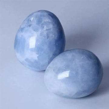 Natural Blue Celestine Egg Polished Stone Egg Crystal Healing Reiki Crystal SPHERE Wichcraft  Metaphysical Powerful