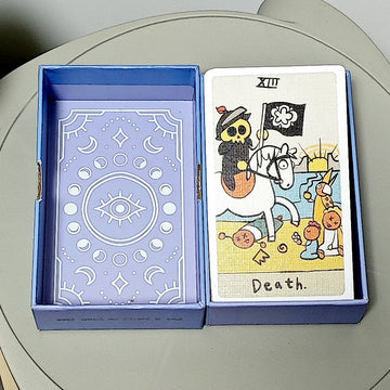 The Really Badly Drawn Tarot Deck In Rigid Box 78 Pcs Funny Tarot Cards Printed on 350GSM Double-embossed Cardstock - 12*7cm