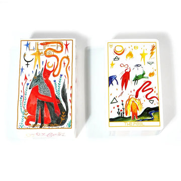 Lilifer Tarot 10.3*6 Cm 78 Cps Illustration Was Intuitively Painted By Hand with Watercolors Based on Rider Waite System