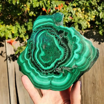 Natural Rough Malachite Crystal Gemstone Raw Stone Polished Malachite Slabs Slices Quartz Slab Specimen for Home Decor